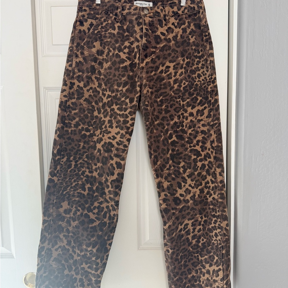 Abercrombie Leopard Print Jeans